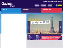 Tablet Screenshot of gaviotatours.com